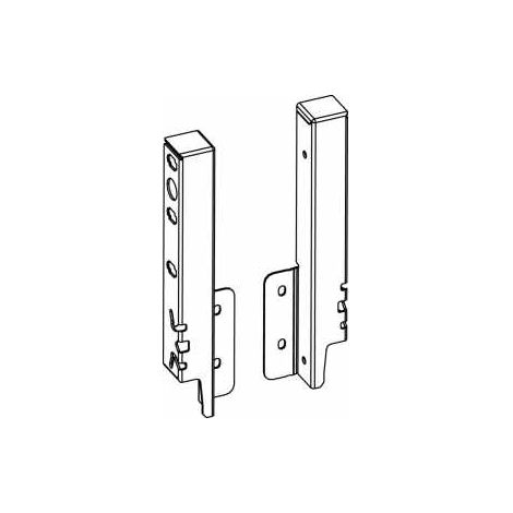 ArciTech Rückwandverbinder Set Höhe: 186 mm silber