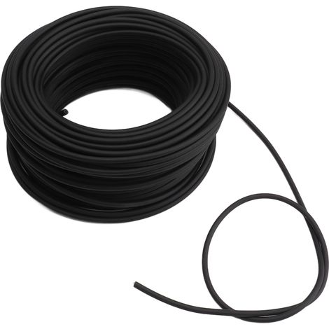 Câble de clôture électrique haute tension 5mm, âme en alliage, double isolation, pour agriculture et jardin, 50m / 164.0ft