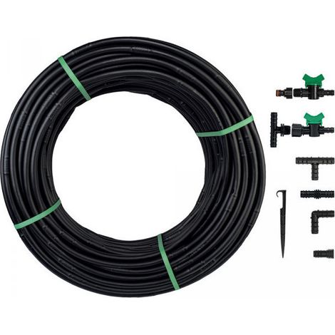 Kit complet goutte à goutte WATER FLOW - 50 M - goutteurs intégrés