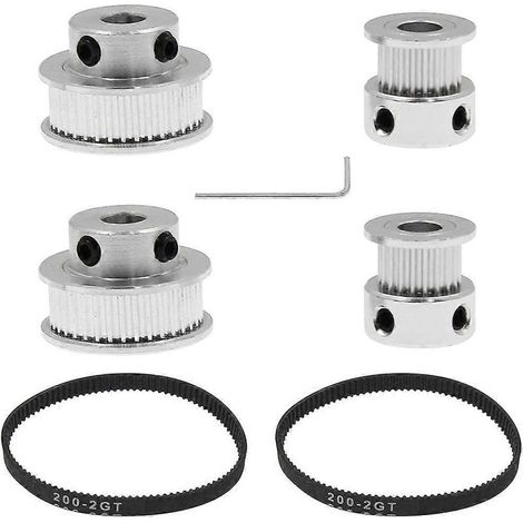 2 kits de roues synchrones GT2 pour imprimante 3D CNC mécanique() (1/5)