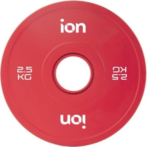 Disque Olympique Fractionnel - 0,5 à 2,5 kg - Caoutchouc et Acier - Alésage 51 mm - Pour Haltérophilie (1/2)