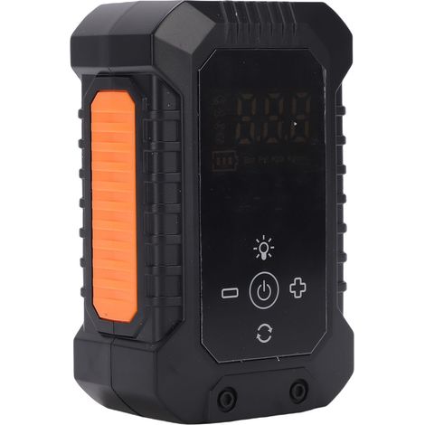 Pompe à air sans fil pour pneus de voiture avec arrêt automatique, batterie 3600 mAh, compresseur d'air avec éclairage LED et affichage numérique, noir. (1/5)