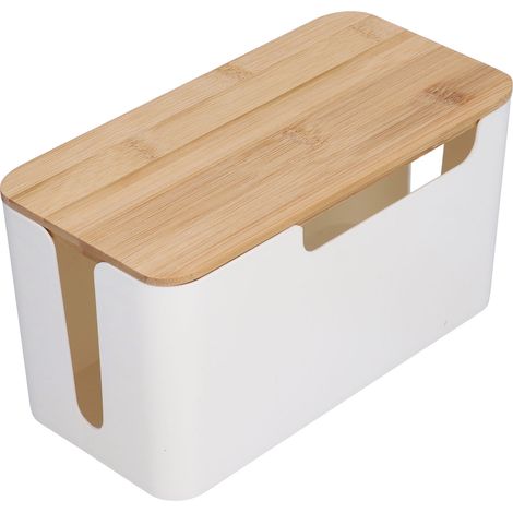 Aufbewahrungsbox für Kabel und Steckdosenleisten, Kabelorganisator für Router und Steckdosen. (1/5)