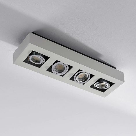 [NEUWERTIG] Arcchio Längliche Led Deckenlampe Vince Deckenlampe Lampe 4 Flammig Gu10 Weiß B-Ware