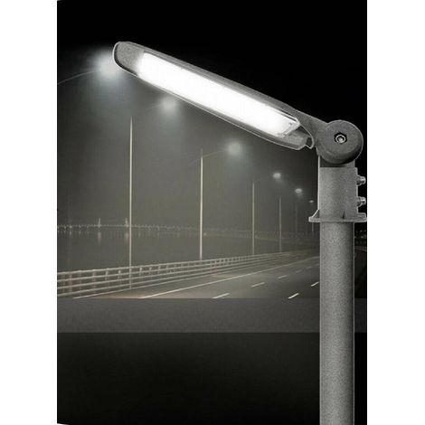 TrAdE Shop Traesio - Faro Led Stradale 100 Watt Lampione Armatura Per Esterno Luce Fredda 6500k Ip65 - (1/5)