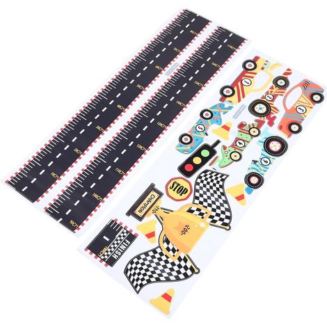 Toise de Croissance Murale Voiture pour Garçon et Filles, Autocollant Amovible en Pvc, Design Auto-adhésif, pour Chambre D’garçon et Filles et Salle de Jeux (1/5)