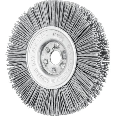 PFERD Rundbürste schmal ungezopft RBU Ø100x12x12 mm Bohrung SiC-Filament-Ø0,90 Korn 180 (1/5)