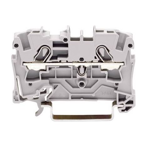 Borne de passage WAGO 2004-1201 6.20 mm ressort de traction Affectation: L gris 1 pc(s) (1/2)