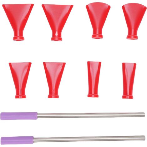 Le bolle di cannuccia in acciaio inossidabile regolano gli strumenti artistici fluidi con ugelli per la pittura acrilica, la tecnica del flowing, della fioritura e del Dutch Pouring (rosso)