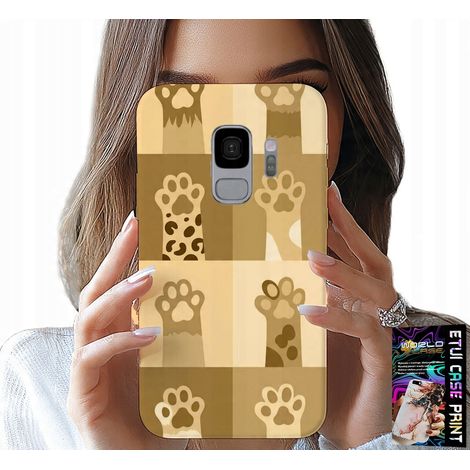 Hülle für Samsung Galaxy S9 – Katzenmotiv, Katzenmuster, Katzenpfoten (1/5)