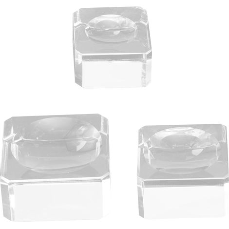 Socle carré Tofficu pour boule de cristal, lot 3 (25 x 15 mm, 30 18 35 (1/5)
