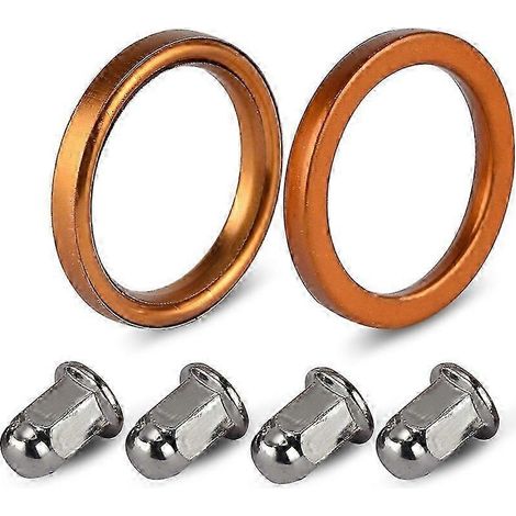 Écrous de joint d'échappement de remplacement 18291-mn5-650 pour moto Honda Nighthawk 250 Cb250 92-08 Magna 750 Vf750c 87-93 Vf700c 1984-1987 (1/5)