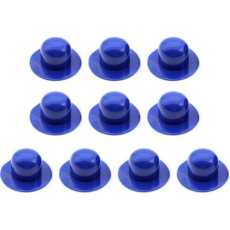 Paquete de 10 tapones de repuesto azules, compatibles con filtros de piscina. (1/5)