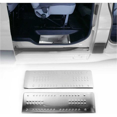 Seuil de Porte intérieur pour Opel Vivaro A 2001-2014 Acier INOX chromé 2 Pcs (1/5)