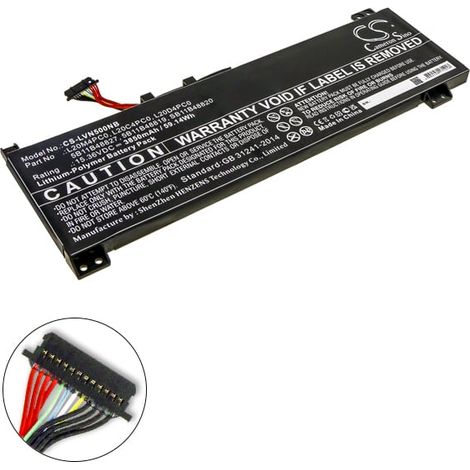 NX - Batterie ordinateur portable compatible Lenovo 15.36V 3850mAh - 5B11B48827 (1/4)