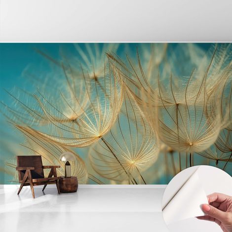 Tapete Selbstklebend - Fototapete mit Motiv - Wandtapete modern - Wanddeko Ätherische Pusteblumen 416x254 cm (1/5)