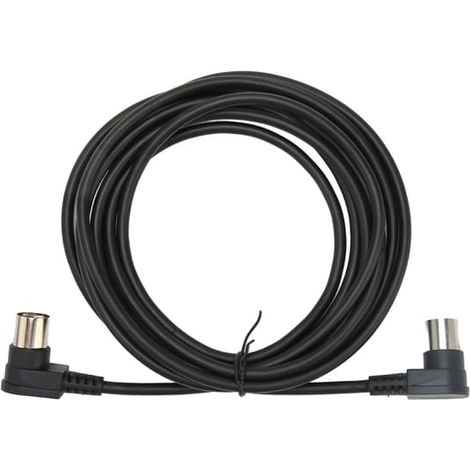 Câble audio MIDI coudé à 90° (5 broches DIN) mâle-mâle pour caméra de surveillance TV, 3 m / 9,8 pi (1/5)