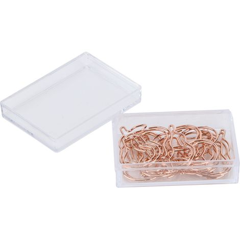 Lot de 12 trombones professionnels mignons en forme de poire pour organiser vos documents (or rose) (1/5)