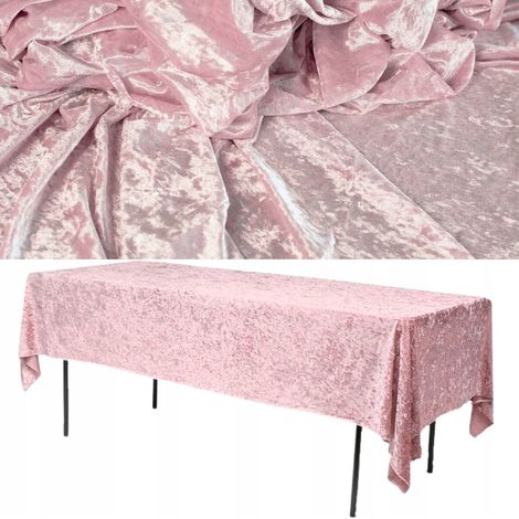 Fleckenabweisende Samttischdecke, weich, dick, 280 x 160 cm, für einen Festtisch (1/5)