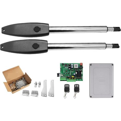 Kit d'ouvre-portes automatiques Kit d'ouvre-porte automatique opérateur de porte Double robuste for portes battantes doubles jusqu'à 16 pieds ou 880 lb moteur à courant alternatif pour accessoires de (1/5)