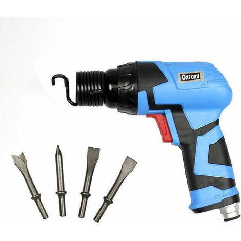 Trade Shop - Martello Scalpello Demolitore Ad Aria Compressa Trapano 4 Punte Accessori -