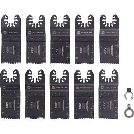 TOOLCRAFT TO-10283850 Acier Chrome-Vanadium Set outils multifonction 10 pièces 34 mm 10 pc(s) (1/4)