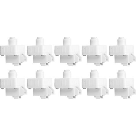 10 pièces 1/4in Tube raccord rapide connecter réducteur régulateur de pression pour purificateur d'eau 0-220V (1/5)