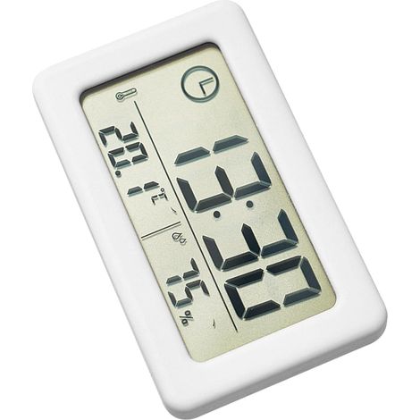 Horloge numérique fine avec température et humidité pour décoration de la maison