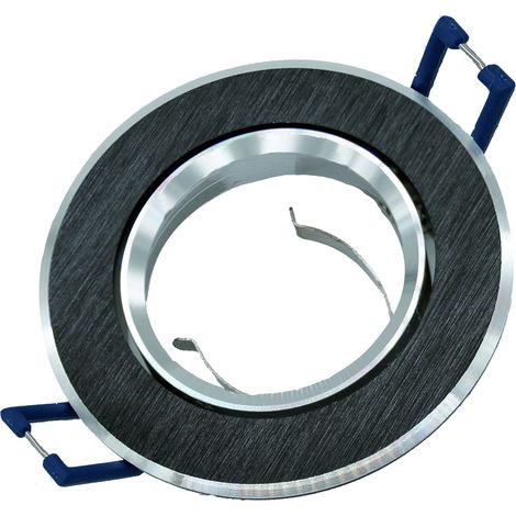 Faretto orientabile tondo nero/argento GU10 IdeaLED ID-1023 (1/3)