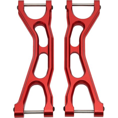 2 bras de suspension supérieurs avant et arrière en métal pour voiture RC TRAXXAS 1/5 - Pièces de rechange rouges (1/5)