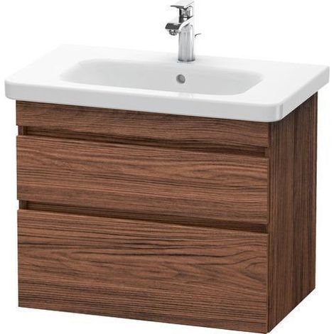 Sous-vasque pour lavabo DURASTYLE 448x730x610mm chêne noir / blanc mat