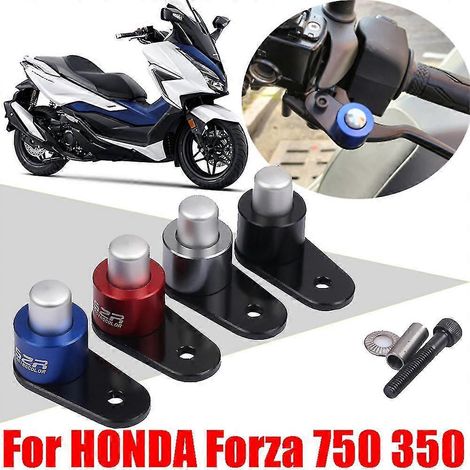 Accessoires moto pour Honda Forza 750, Forza 350, Forza350 et Forza750 : levier de frein à rampe incliné, frein de stationnement, butée, verrou auxiliaire – Argent (1/5)
