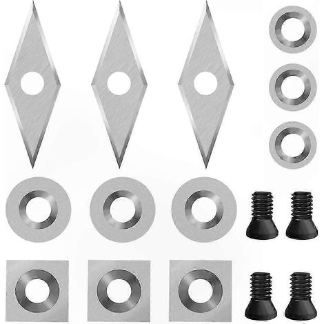 Ensemble d'outils de tournage sur bois avec pointes en carbure - Assortiment de 12 pièces pour le travail sur tour portatif (1/5)