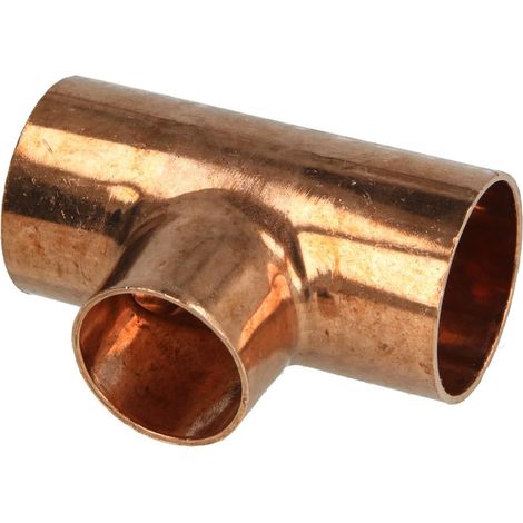 Raccord à braser cuivre té réduit 35 x 28 x 35 mm