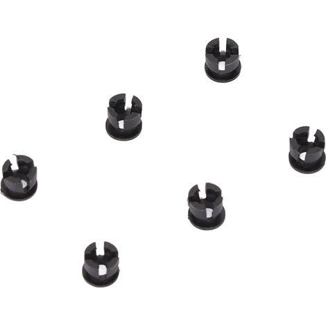 200 Stück LED-Halter, flache Kunststoffschnalle, Leuchtdiodenhalterung für Indikatoren, DIY-Experimente, 0,1 Zoll, Schwarz (1/5)