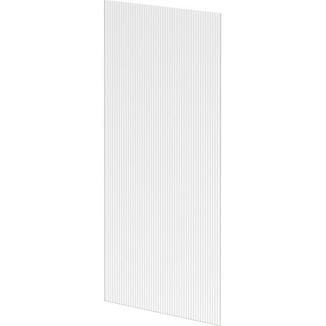 Pacco 8mm Fluted 1850mm x 800mm Walk In Shower Glass (1/5)