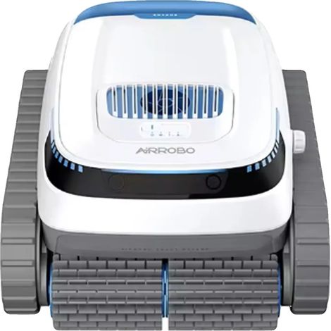 Robot de piscine autonome, navigation intelligente, planification de parcours, système à double brosse, BLANC (1/5)