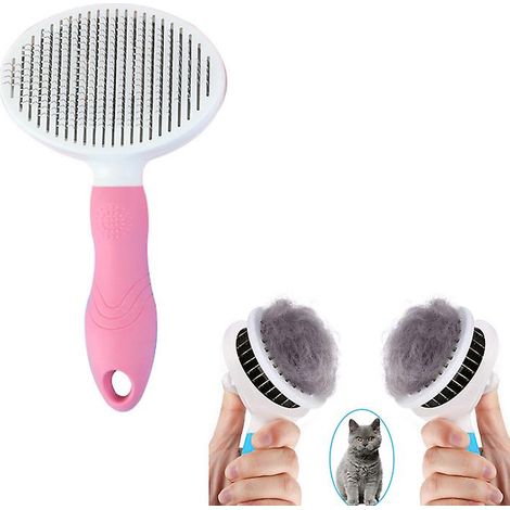 Peigne pour tondeuse à poils d'animaux de compagnie, accessoire de toilettage pour chiens et chats, brosse, outil de lissage, peigne à aiguille, râteau pour enlever les poils (1/2)