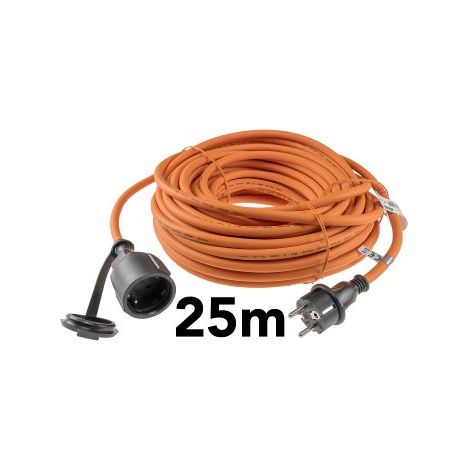 Verlängerungskabel 25m, IP44, Orange H07RN-F 3G1,5 , Stecker / Kupplung (1/5)