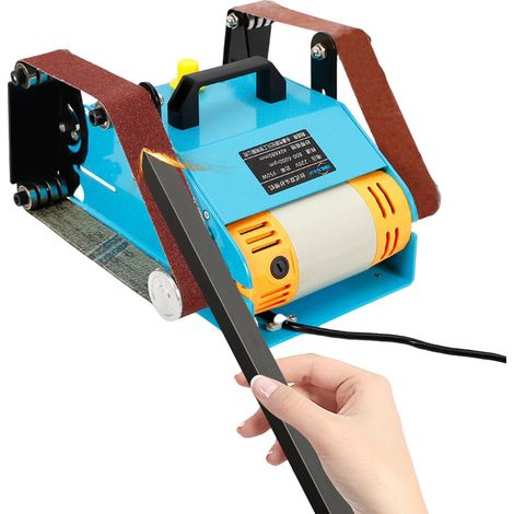 Ponceuse Électrique, Vitesse Variable, Design de Banc de Travail Double, Bleu (1/2)