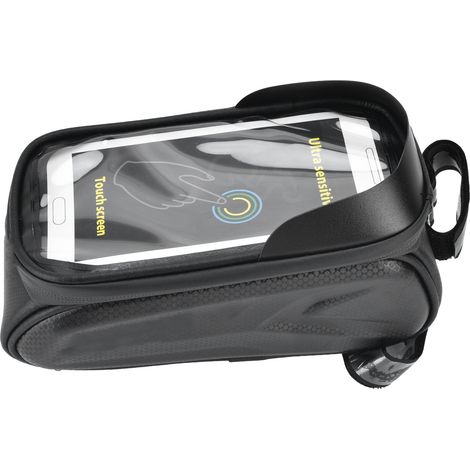 Sacoche de vélo étanche pour cadre avant et selle, support téléphone tactile, sac de guidon pour VTT et vélo de route, sports en plein air. (1/5)
