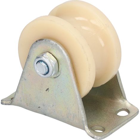 Rail de guidage robuste pour câbles métalliques, à gorge en U de 50 mm, avec support de 2,5 mm pour équipements de levage (1/5)