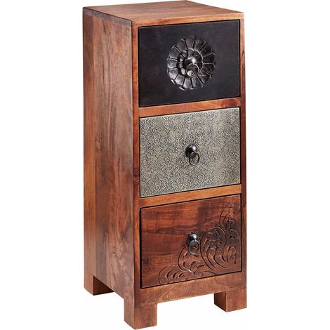MaharCommode 3 tiroirs Brown Multi (1/5)
