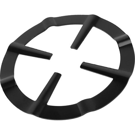 Support de brûleur rond en fer noir pour cafetière moka, grille de cuisinière en acier inoxydable, accessoire de cuisine (1/5)