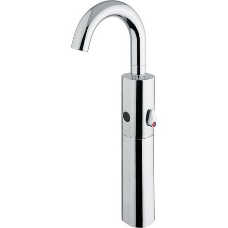 Mitigeur électronique pour lavabo en laiton, finition chromée - Idral Curve 02504/1 (1/5)