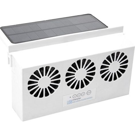 Ventilador de extracción solar para ventana de coche, ventilador de coche de energía solar