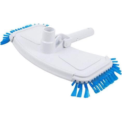 Accessoires de nettoyage pour tête d'aspirateur, brosse de lavage et de nettoyage, outil de nettoyage de piscine, brosse de piscine, en plastique blanc (1/4)