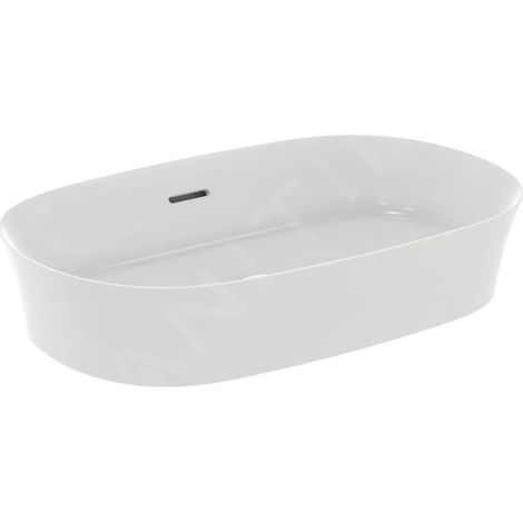 Ideal Standard Ipalyss - Lavabo à poser, 600x380 mm, avec trop-plein, blanc mat E1397V1 (1/4)
