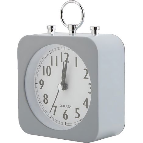 Reloj despertador de escritorio silencioso Fdit Vintage Retro Classic con tono de llamada fuerte (1/4)