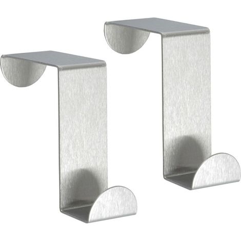 Percha de puerta de acero 2 uds. (1/5)